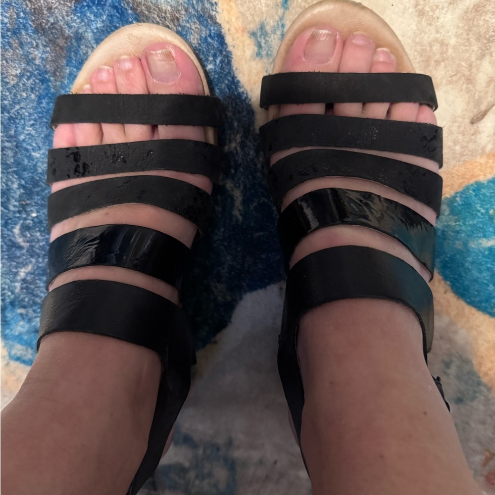 Dansko Black Maribeth Sandals size 38 - Picture 5 of 12